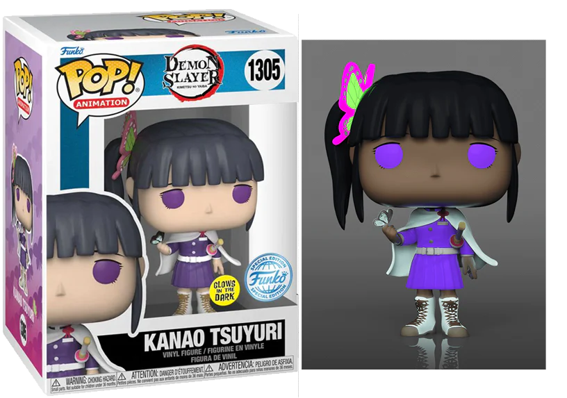 Funko POP! Animation: Demon Slayer - Kanao Tsuyuri (GiTD)(New Special Edition Sticker)(Damaged Box) #1305