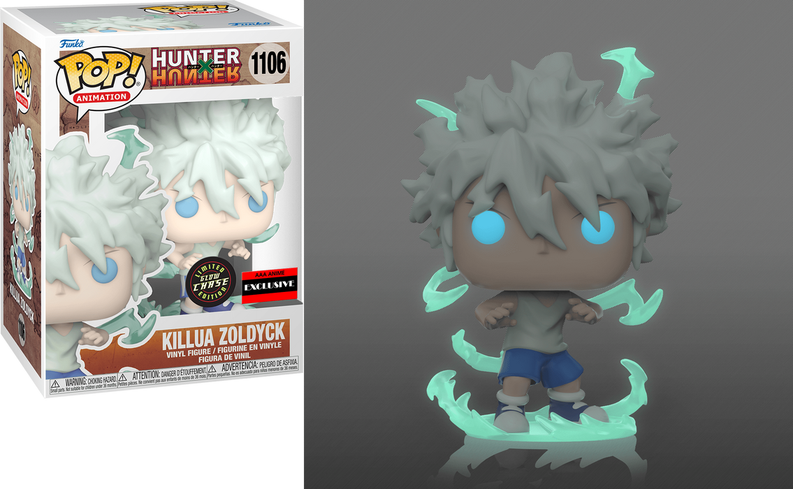 Funko POP! Animation: Hunter X Hunter- Killua Zoldyck [God Speed](GiTD)(CHASE)(AAA Anime)(Damaged Box) #1106