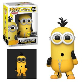 Funko POP! Movies: Minions The Rise of Gru - Kung Fu Kevin (GiTD)(FYE)(Damaged Box) #904