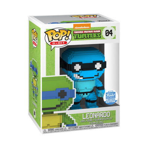 Funko POP! 8-Bit: Teenage Mutant Ninja Turtles - Leonardo(Funko)(Damaged Box) #04