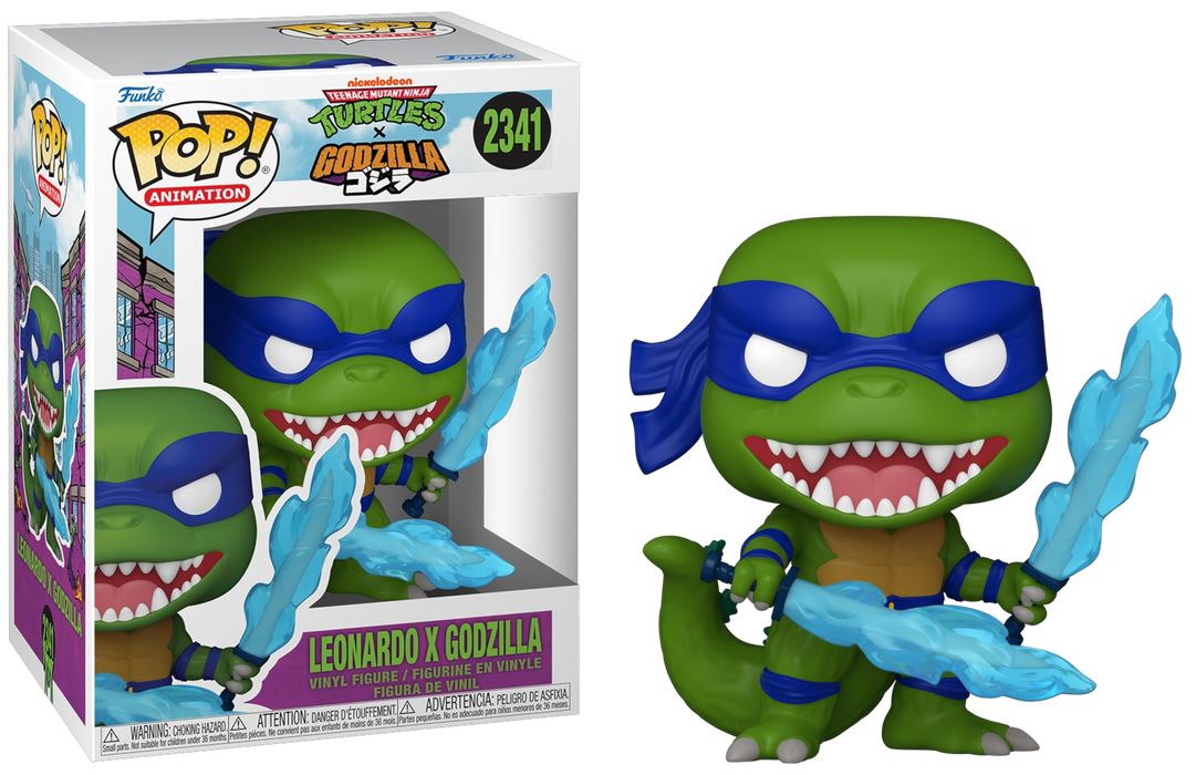Funko POP! Animation: Teenage Mutant Ninja Turtles X Godzila - Leonardo X Godzilla #2341