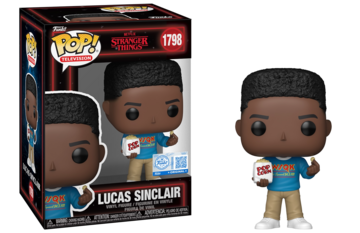Funko POP! Television: Stranger Things - Lucas Sinclair (Funko Sticker/Target)(Damaged Box) #1798