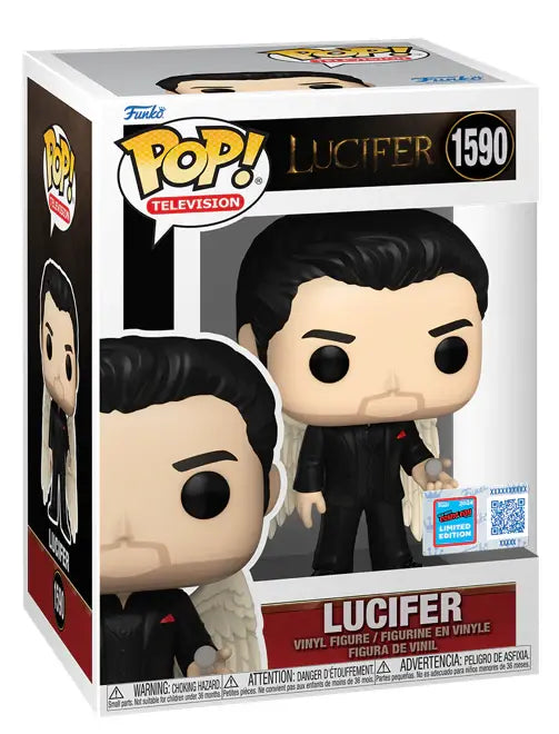 Funko POP! Television: Lucifer [with Angel Wings] (2024 NYCC)(Damaged Box) #1590
