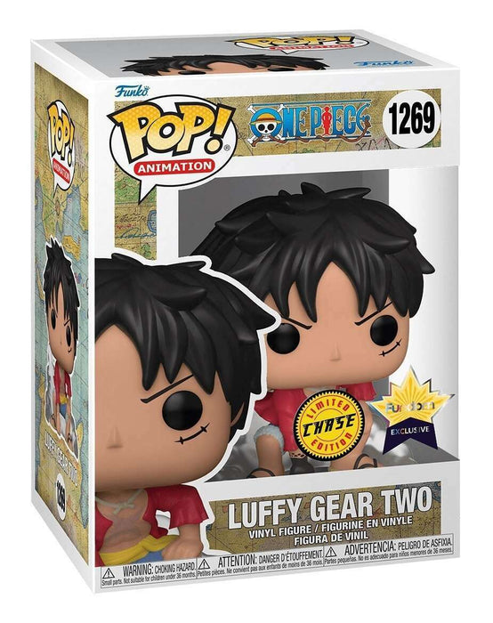 Funko POP! Animation: One Piece - Luffy Gear Two (Fundom)(CHASE)(Damaged Box) #1269
