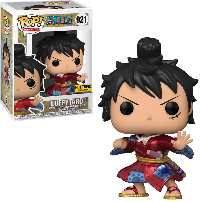 Funko POP! Animation: One Piece - Luffytaro [Metallic] (Hot Topic)(Damaged Box) #921