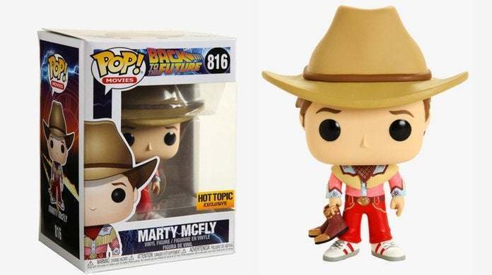 Funko POP! Movies: Back To The Future - Marty Mcfly Cowboy (Hot Topic)(Damaged Box) #816