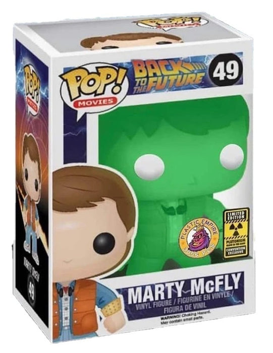 Funko POP! Movies: Back To The Future - Marty McFly (Plastic Empire 3000 PCS)(Plutonium GiTD)(Damaged Box)[B] #49