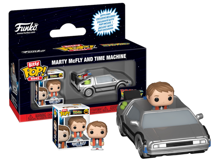 Funko Bitty POP! Rides: Back To The Future - Marty McFly And Time Machine