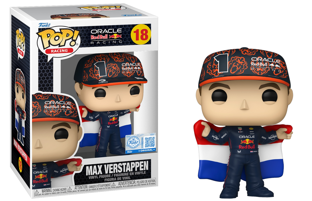 Funko POP! Racing: Formula One - Max Verstappen (Entertainment Earth/Funko Sticker) #18