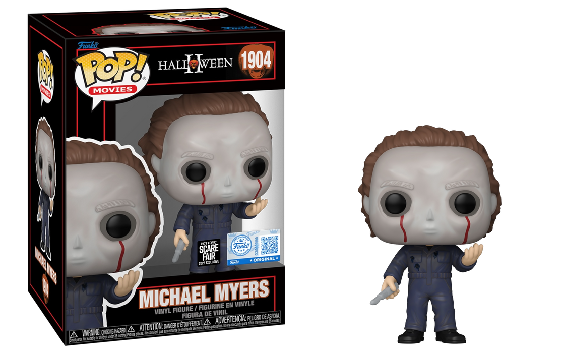 Funko POP! Movies: Halloween II - Michael Myers (Hot Topic Scare Fair 25'/ Funko Sticker) #1904
