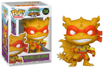 Funko POP! Animation: Teenage Mutant Ninja Turtles X Godzila - Michelangelo X King Chidorah #2344