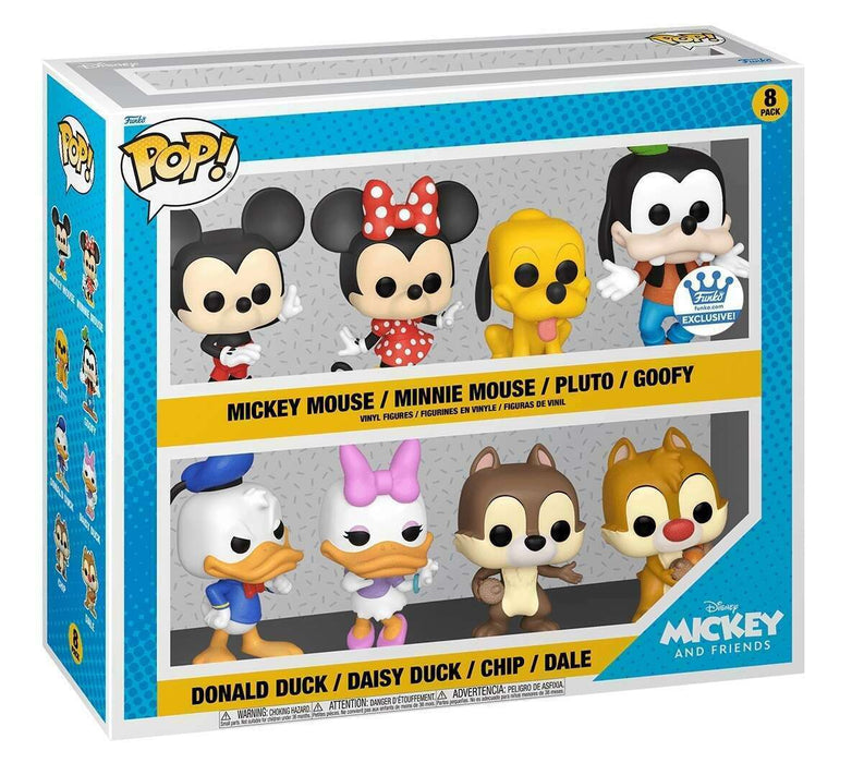 Funko POP! Disney: Mickey and Friends - Mickey Mouse / Minnie Mouse / Pluto / Goofy / Donald Duck / Daisy Duck / Chip / Dale (Funko)(Damaged Box) [8-Pack]