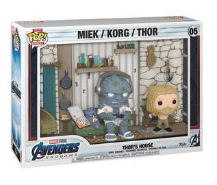 Funko POP! Deluxe Moment: Marvel Avengers Endgame - Miek/Korg/Thor - Thor's House (Damaged Box) #05