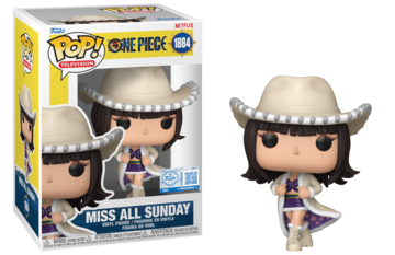 Funko POP! Television: One Piece - Miss All Sunday (Funko Sticker/ Funko)[Live Action](Damaged Box*) #1884
