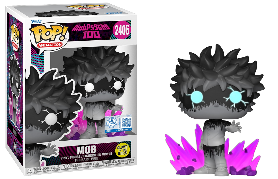 Funko POP! Animation: Mob Psycho 100 - Mob (GiTD)(Entertainment Earth/Funko Sticker) #2406