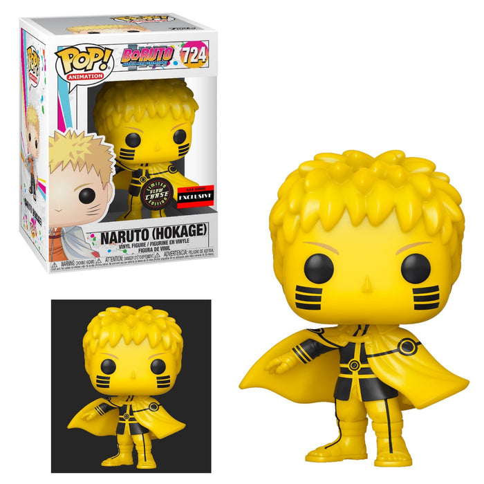 Funko POP! Animation: Boruto: Naruto Next Generations - Naruto Hokage (AAA Exclusive)(GiTD)(CHASE)(Damaged Box) [B] #724