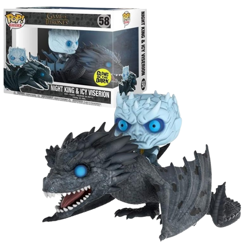 Funko POP! Game Of Thrones: Night King & Icy Viserion (GITD)(Damaged Box) #58