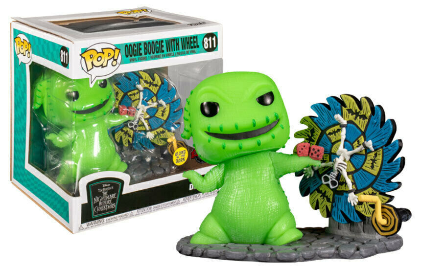 Funko POP! Disney: The Nightmare Before Christmas - Oogie Boogie with Wheel (BoxLunch)(GiTD)(Damaged Box) #811