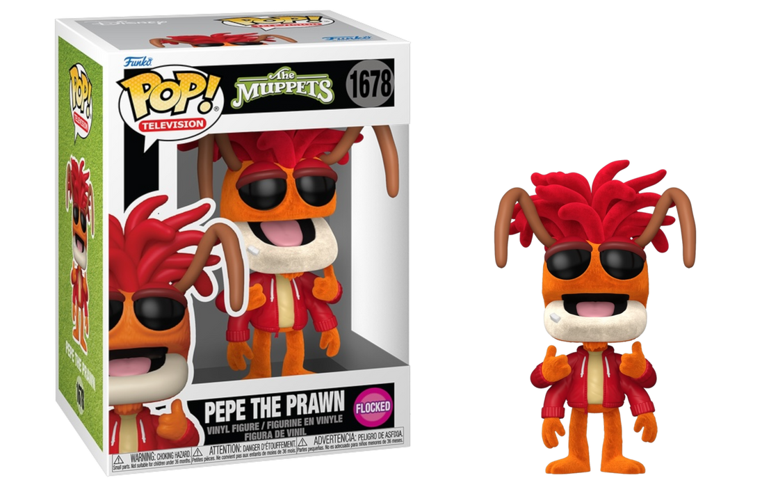 Funko POP! Television: The Muppets - Pepe The Prawn (Flocked) #1678