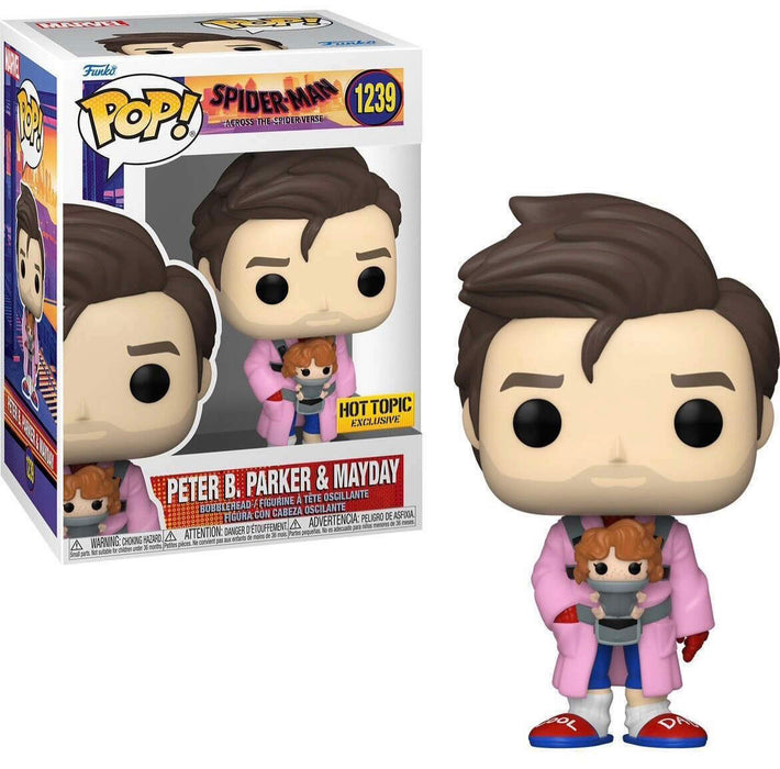 Funko POP! Marvel: Spider-Man Across The Spider Verse - Peter B. Parker & Mayday (Hot Topic)(Damaged Box) #1239