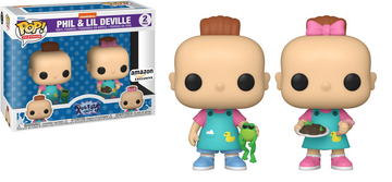 Funko POP! Television: Rugrats - Phil & Lil Deville (Missing Amazon Sticker) [2-Pack]
