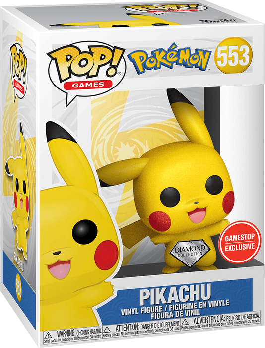 Funko POP! Games: Pokemon - Pikachu (GameStop)(Diamond)(Damaged Box) #553