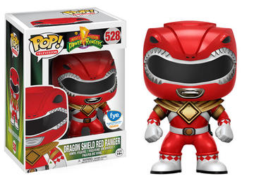 Funko POP! Television: Power Rangers - Dragon Shield Red Ranger (FYE)(Damaged Box) #528