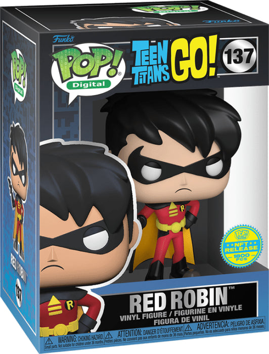 Funko POP! Digital: Teen Titans GO! - Red Robin (NFT Release)(1800 PCS) #137