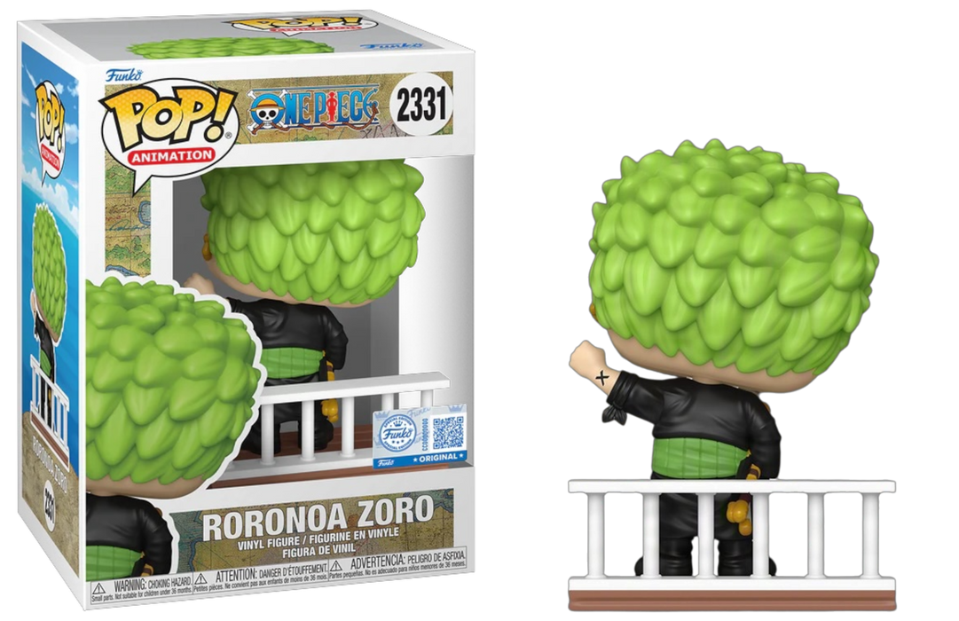 Funko POP! Animation: One Piece - Roronoa Zoro [Alabasta Farewell] (Entertainment Earth/Funko Sticker) #2331