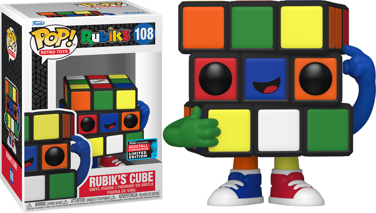 Funko POP! Retro Toys: Rubik's Cube (2022 Fall Convention)(Damaged Box) #108