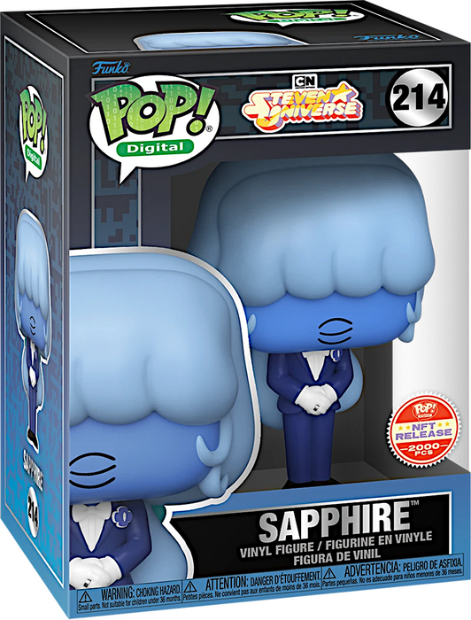 Funko POP! Digital: Steven Universe - Sapphire (NFT Release)(2000 PCS)(Damaged Box)[B] #214