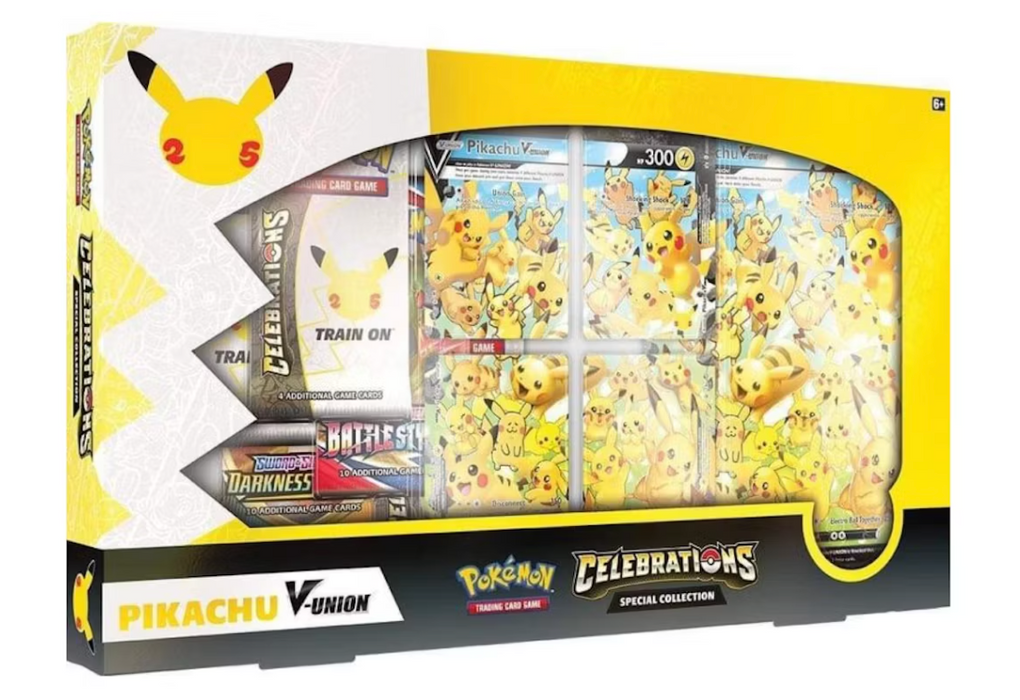 Pokémon TCG 25th Anniversary Celebrations Pikachu V Union Special Collection Box
