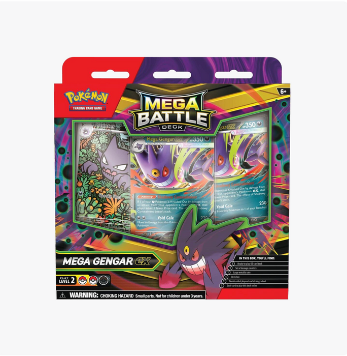 Pokémon Mega Evolution Mega Battle Deck Box [Mega Gengar ex]