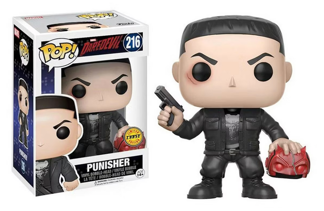 Funko POP! Marvel: Daredevil - Punisher (CHASE)(Damaged Box) #216