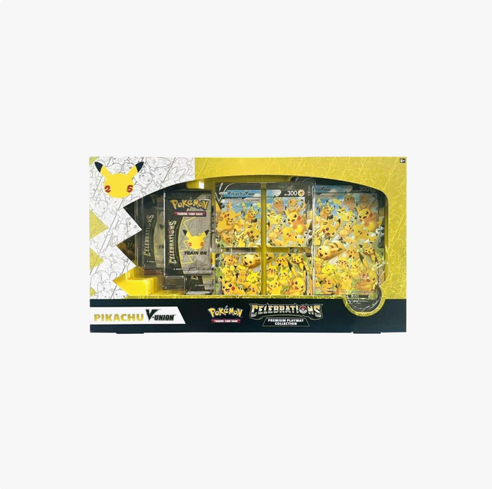 Pokémon TCG 25th Anniversary Celebrations Pikachu V Union Premium Playmat Collection