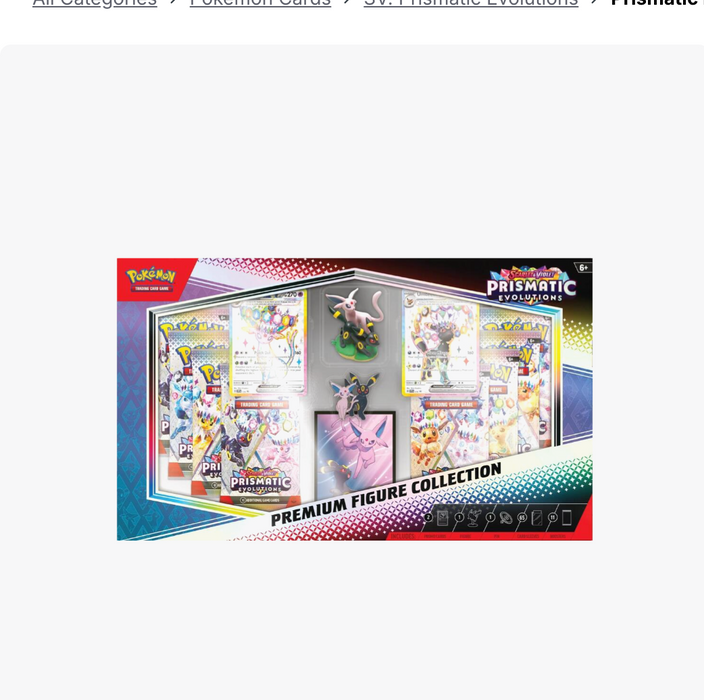 Pokémon TCG Prismatic Evolutions Premium Figure Collection
