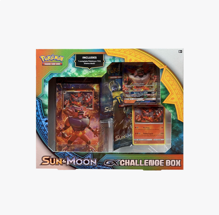 Pokémon TCG Sun & Moon [Base Set] GX Challenge Box [Incineroar GX] (Damaged Box)