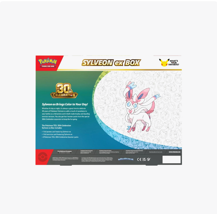 Pokemon 30th Celebration Sylveon ex Box