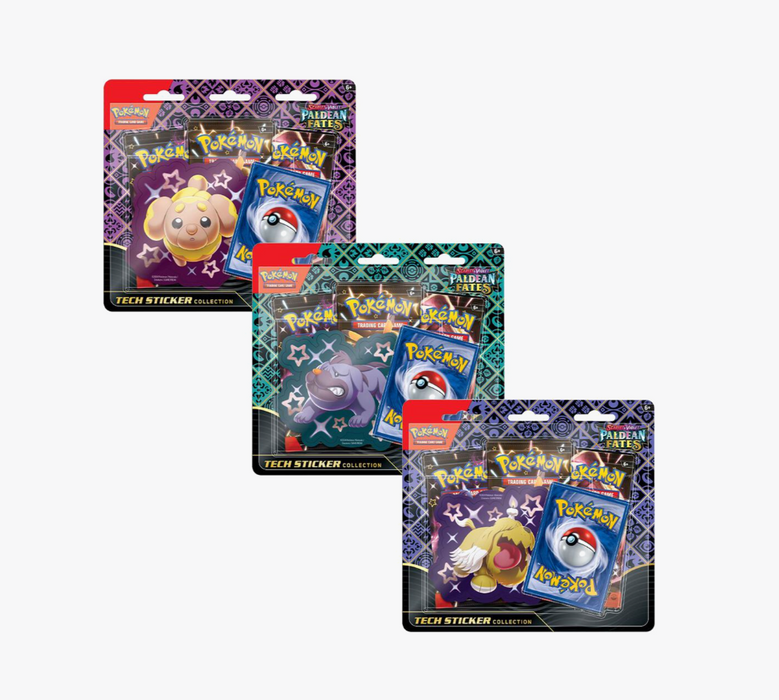 Pokemon Paldean Fates Tech Sticker Collection (Random Art)