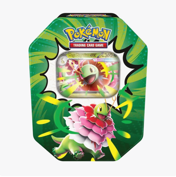 Pokémon TCG Mega Evolution Ascended Heroes Mega Meganium ex Tin