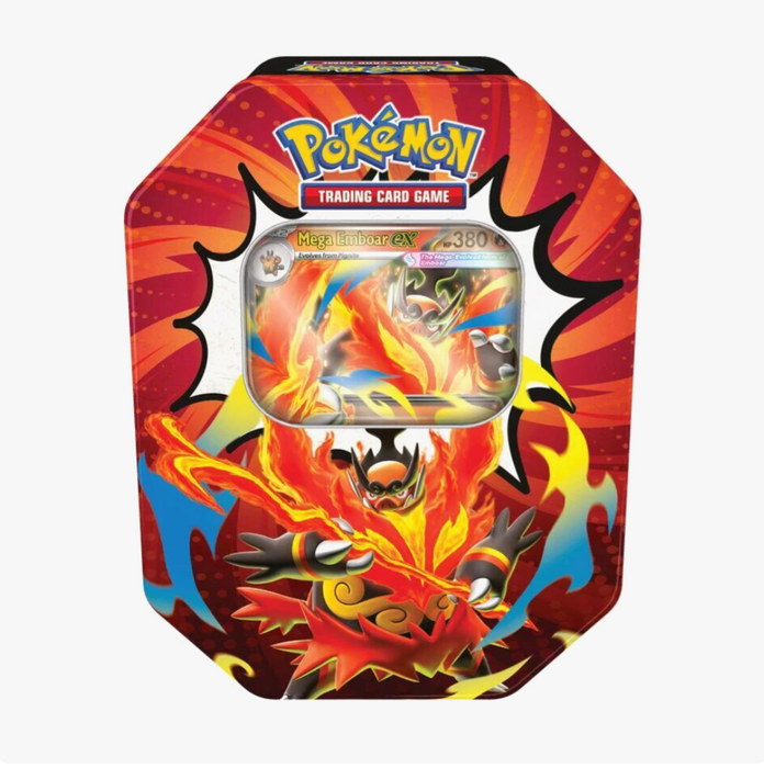 Pokémon TCG Mega Evolution Ascended Heroes Mega Emboar ex Tin