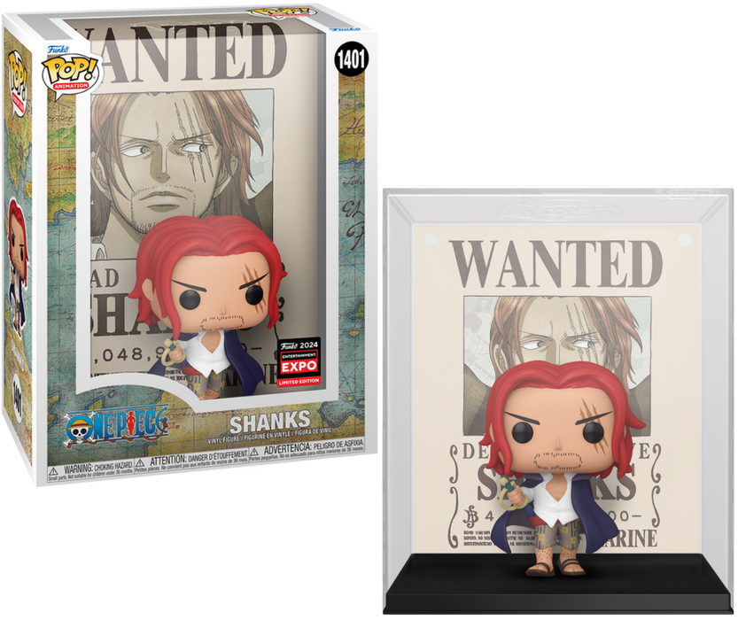 Funko POP! Animation: One Piece - Shanks [Wanted Poster] (2024 Entertainment Expo)(Damaged Box) #1401