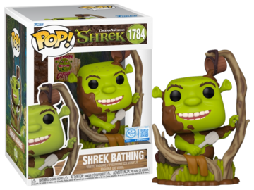 Funko POP! Movies: Shrek - Shrek Bathing (Target/Funko Sticker)(Damaged Box)[4-inch] #1784