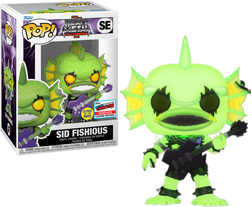 Funko POP! Heavy Metal Halloween 2023: Sid Fishious (GiTD)(2024 NYCC/1000 PCS) #SE