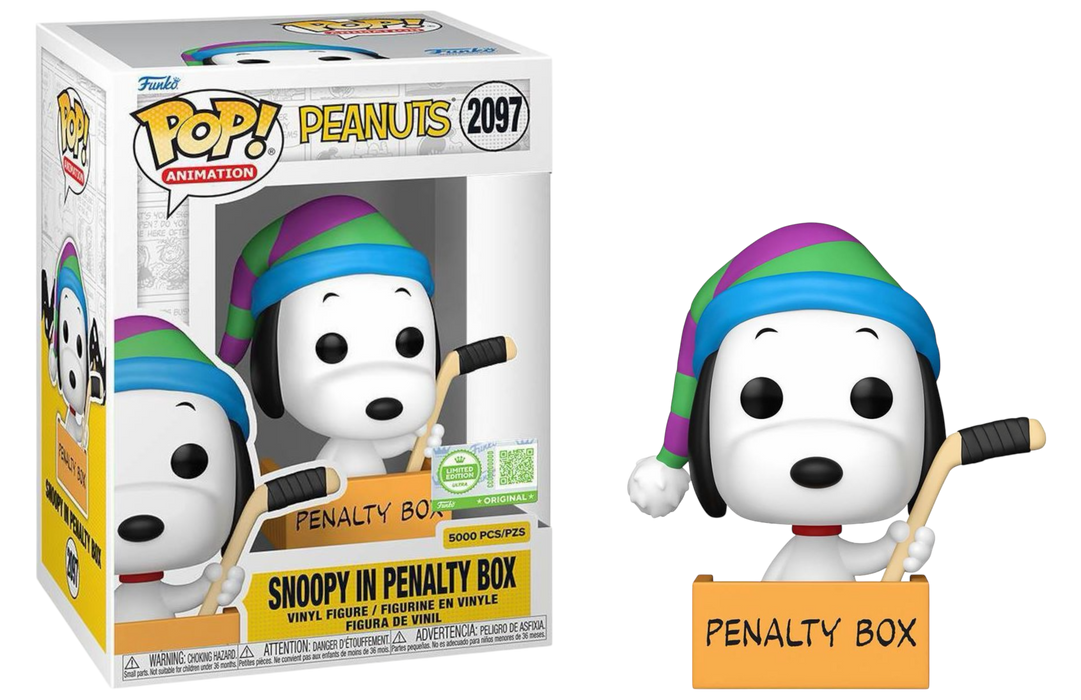 Funko POP! Television: Peanuts - Snoopy In a Penalty Box (5000 PCS)(Funko Sticker/Target) #2097