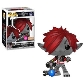Funko POP! Kingdom Hearts: Sora Monsters Inc (Flocked)(Box Lunch)(Damaged Box) #485