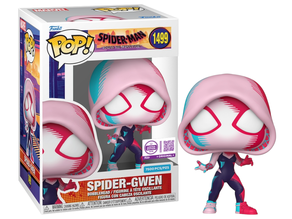 Funko POP! Spider-Man Across The Spider-Verse - Spider-Gwen [Deco] (Funko Shop/Funko Elite Sticker)(7500 PCS)(Damaged Box) #1499
