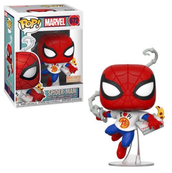 Funko POP! Marvel: Spider-Man [Pi Shirt](BoxLunch)(Damaged Box) #672
