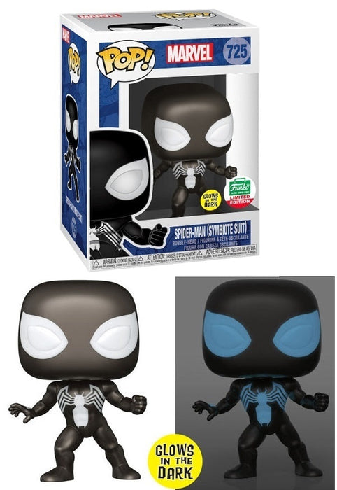 Funko POP! Marvel: Spider-Man (Symbiote Suit)(GiTD)(Funko)(Damaged Box) #725