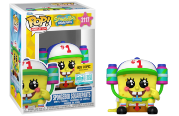 Funko POP! Animation: Spongebob Squarepants (Hot Topic/ Funko Sticker)(9500 Pcs)(Damaged Box) #2117